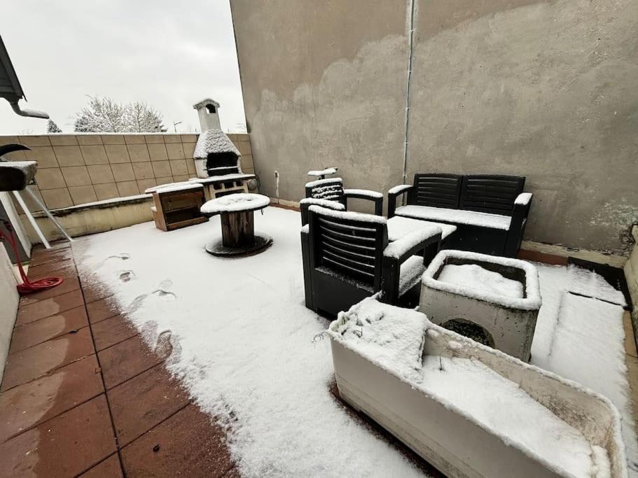 Mini-Loft, Terrasse 24M2, Internet Haut-Debit, Garage Prive Et Place De Parking Audincourt Eksteriør bilde
