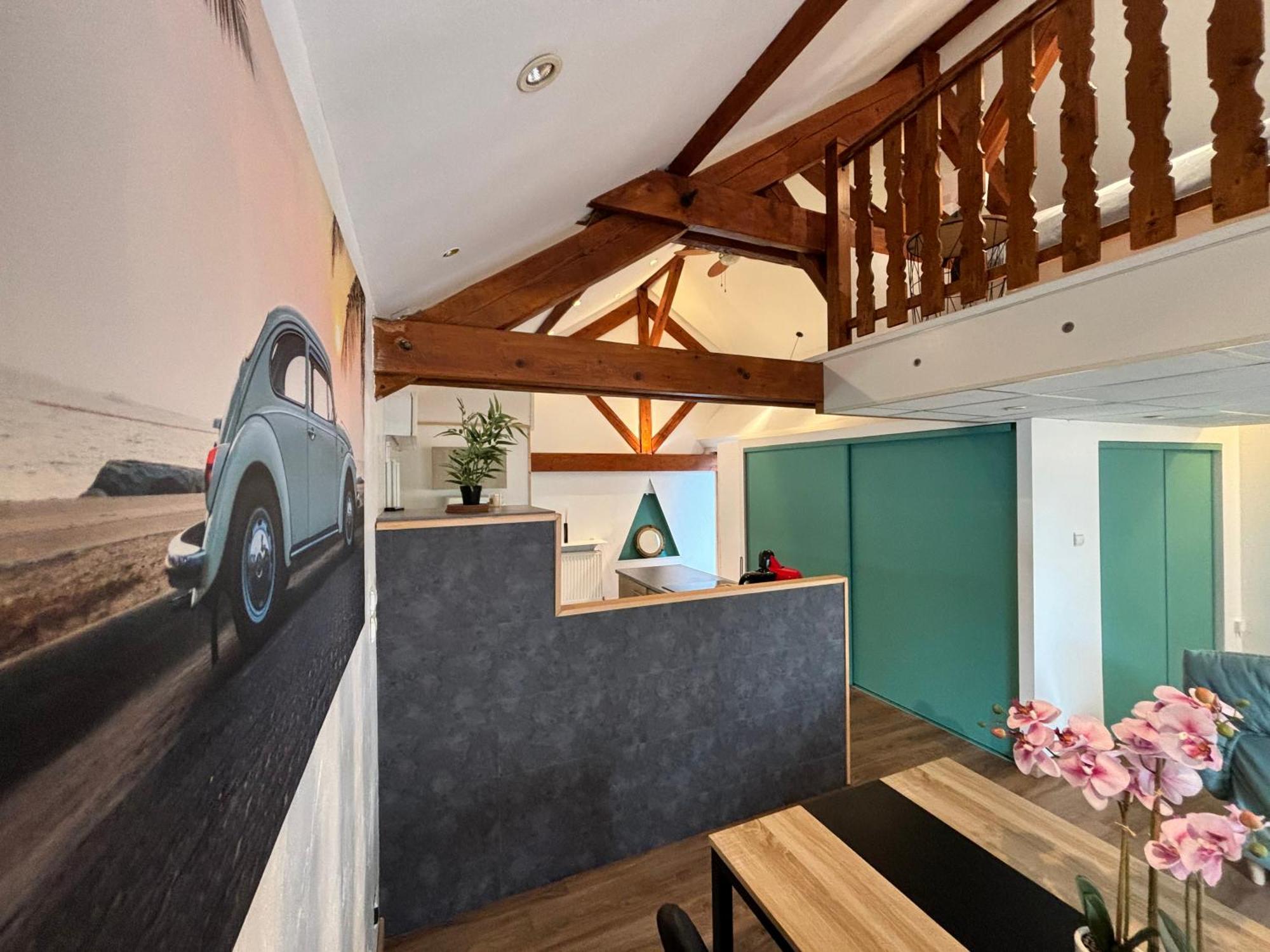 Mini-Loft, Terrasse 24M2, Internet Haut-Debit, Garage Prive Et Place De Parking Audincourt Eksteriør bilde